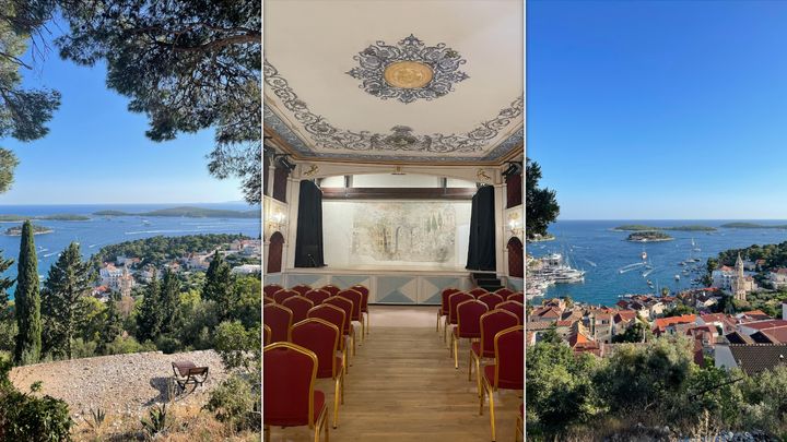 Views from the Spanish Fortress and Hvar's historic theatre