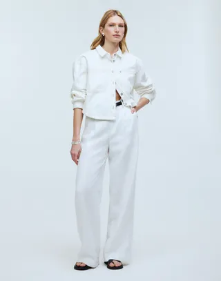 The Harlow Wide-Leg Pant in 100% Linen